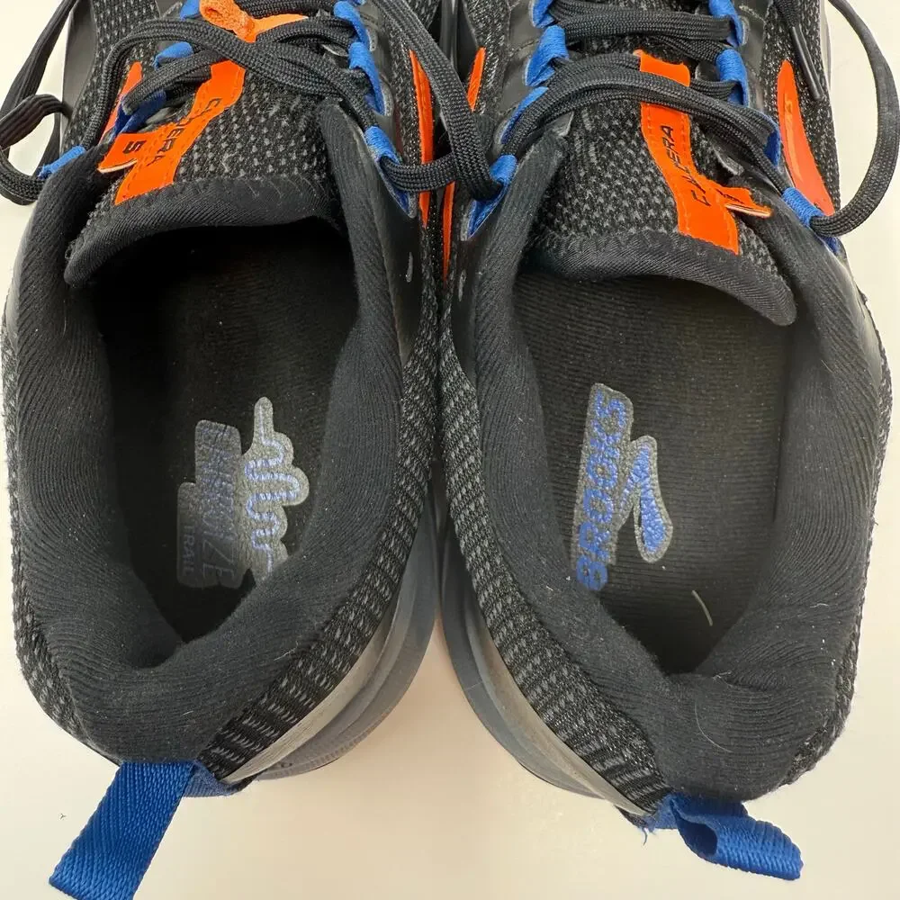Brooks Caldera Trail Shoes Men's Size 11.5 Black Orange Trail Running Outdoor - Picture 10 of 12